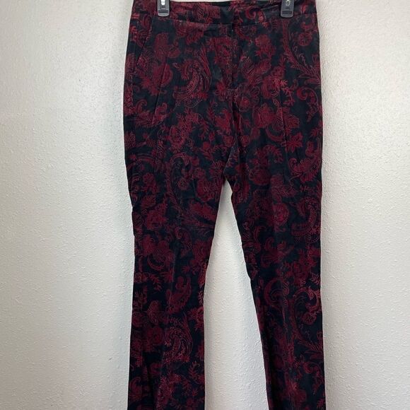 Karen Kane Black and Red Corduroy Pants Size 8 EUC - Picture 2 of 6
